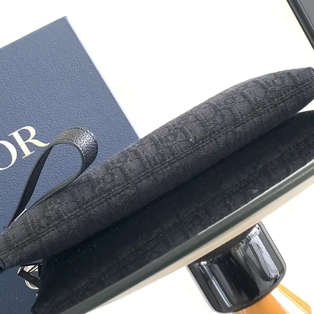 Dior Pouch Black Dior Oblique Jacquard for Men Dior Pouch Black Dior Oblique Jacquard for Men