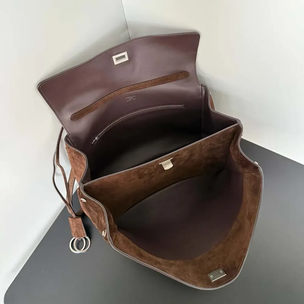 Balenciaga Rodeo Handbag Medium In Light Espresso for Women
