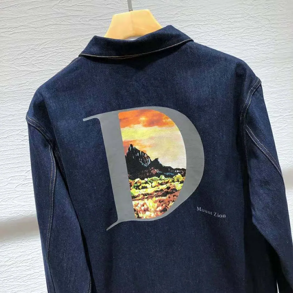 Dior Dior and Jack Kerouac Overshirt Blue Cotton Denim for Men Dior Dior and Jack Kerouac Overshirt Blue Cotton Denim for Men