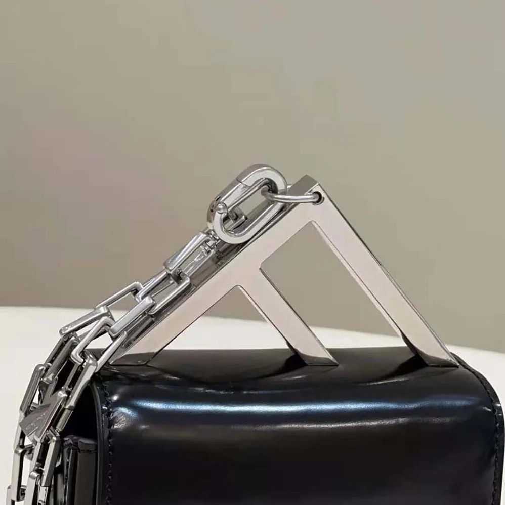 Fendi Nano Bag F Black Leather Mini for Women in Bag Fendi Nano Bag F Black Leather Mini for Women in Bag