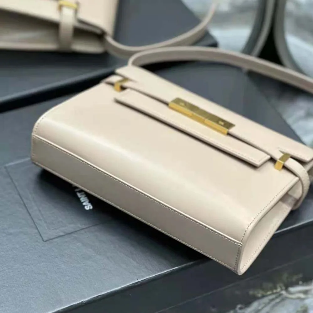 Saint Laurent YSL Manhattan Small Shoulder Bag in Box Saint Laurent Leather for Women in Pink Saint Laurent YSL Manhattan Small Shoulder Bag in Box Saint Laurent Leather for Women in Pink