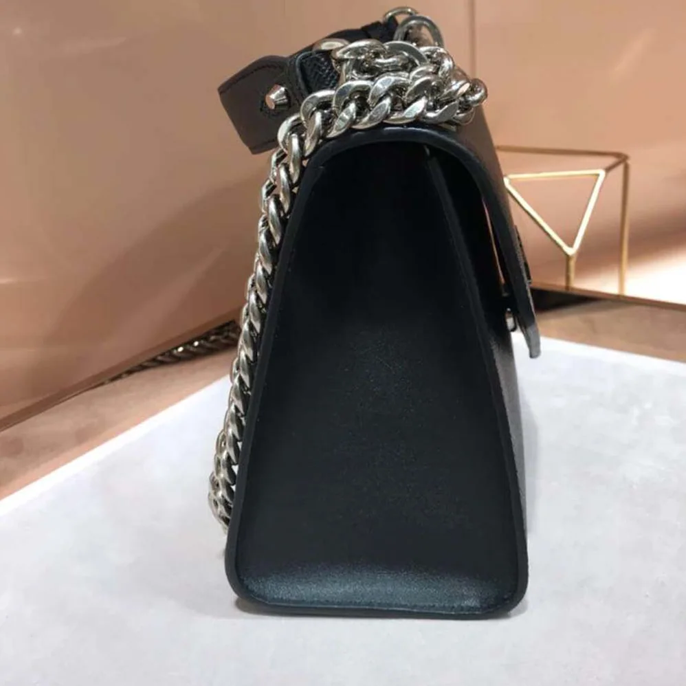 Prada Monochrome Saffiano Leather Bag for Women in Black