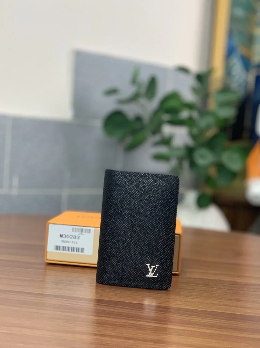 Louis Vuitton Pocket Organiser Taiga Black