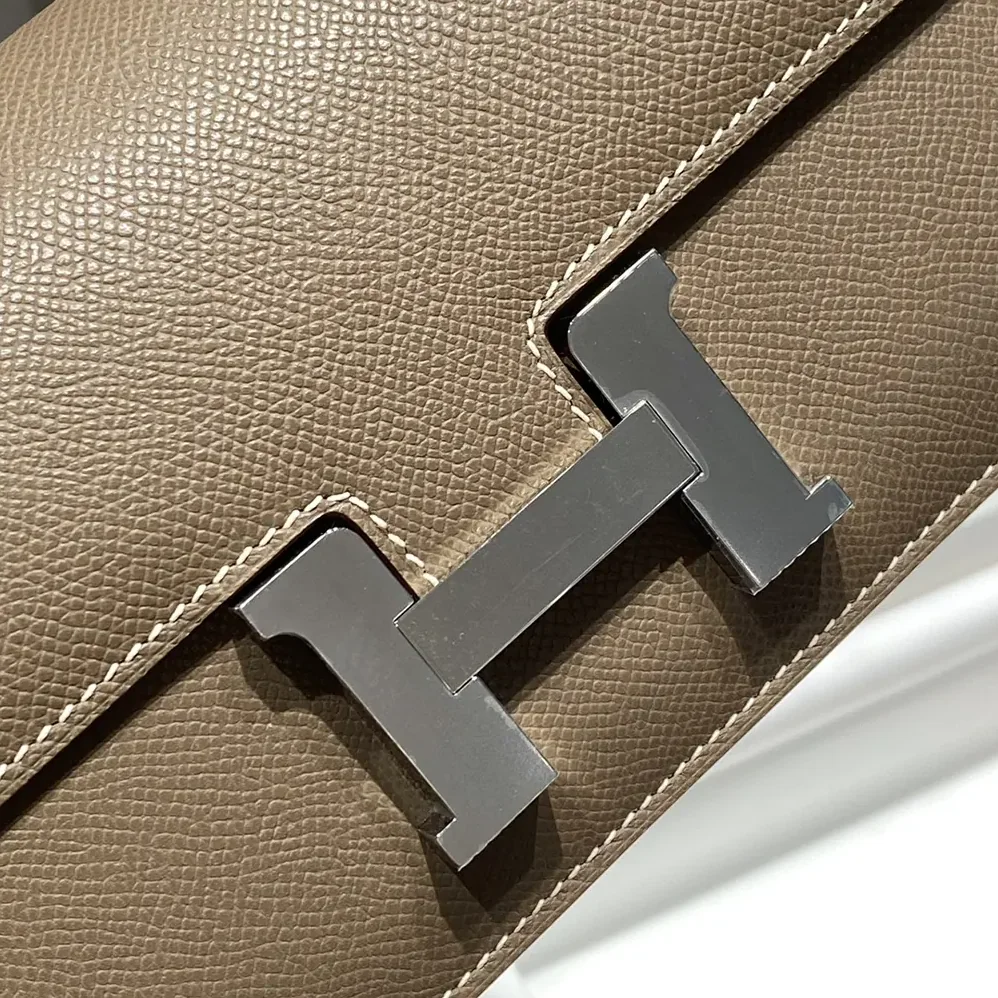 Hermes Constance Elan Epsom Silver for Women in Gray