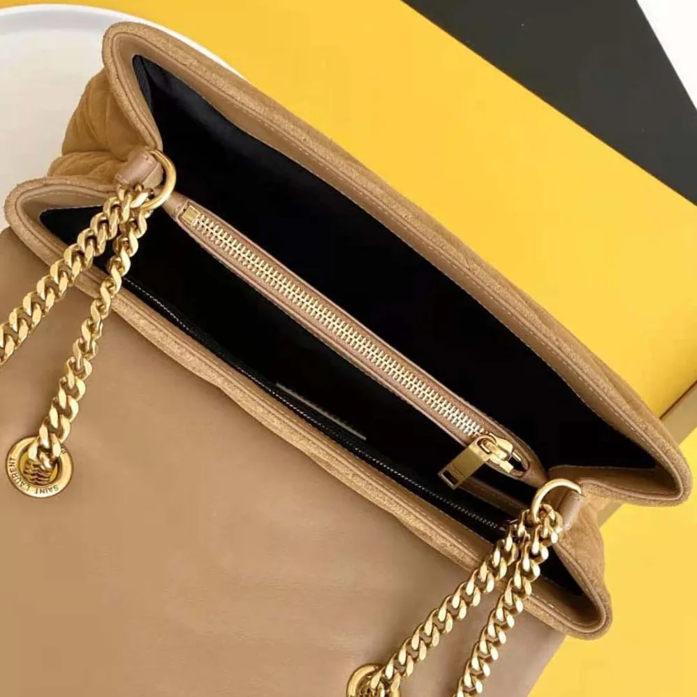Saint Laurent YSL Loulou Small Bag in Y for Women in Quilted Suede
