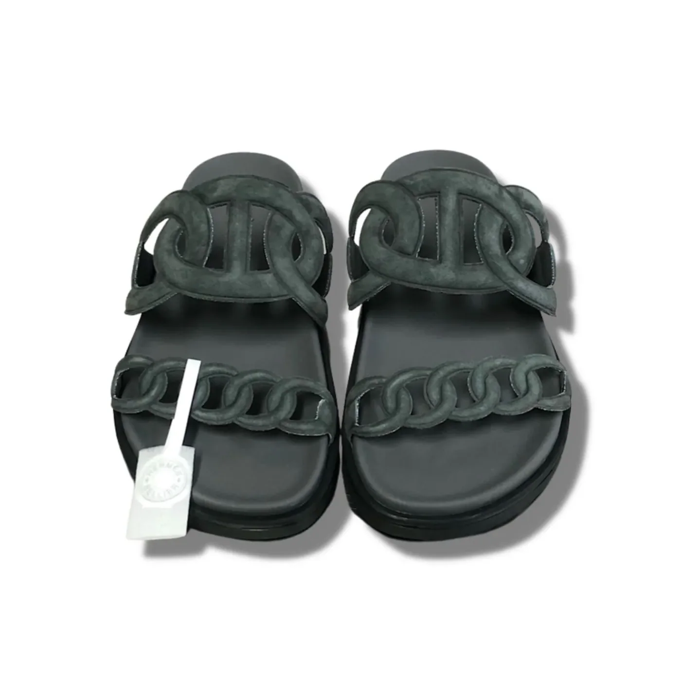 Hermes Extra Sandal Dark Grey Hermes Extra Sandal Dark Grey