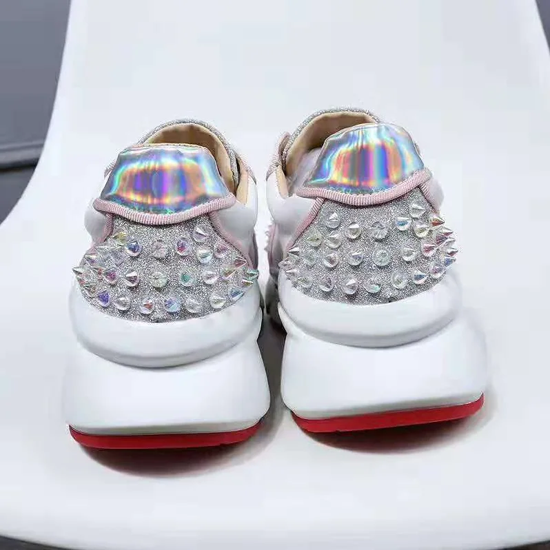 Christian Louboutin Shoes Vrs 2018 Sneakers for Women in White Christian Louboutin Shoes Vrs 2018 Sneakers for Women in White