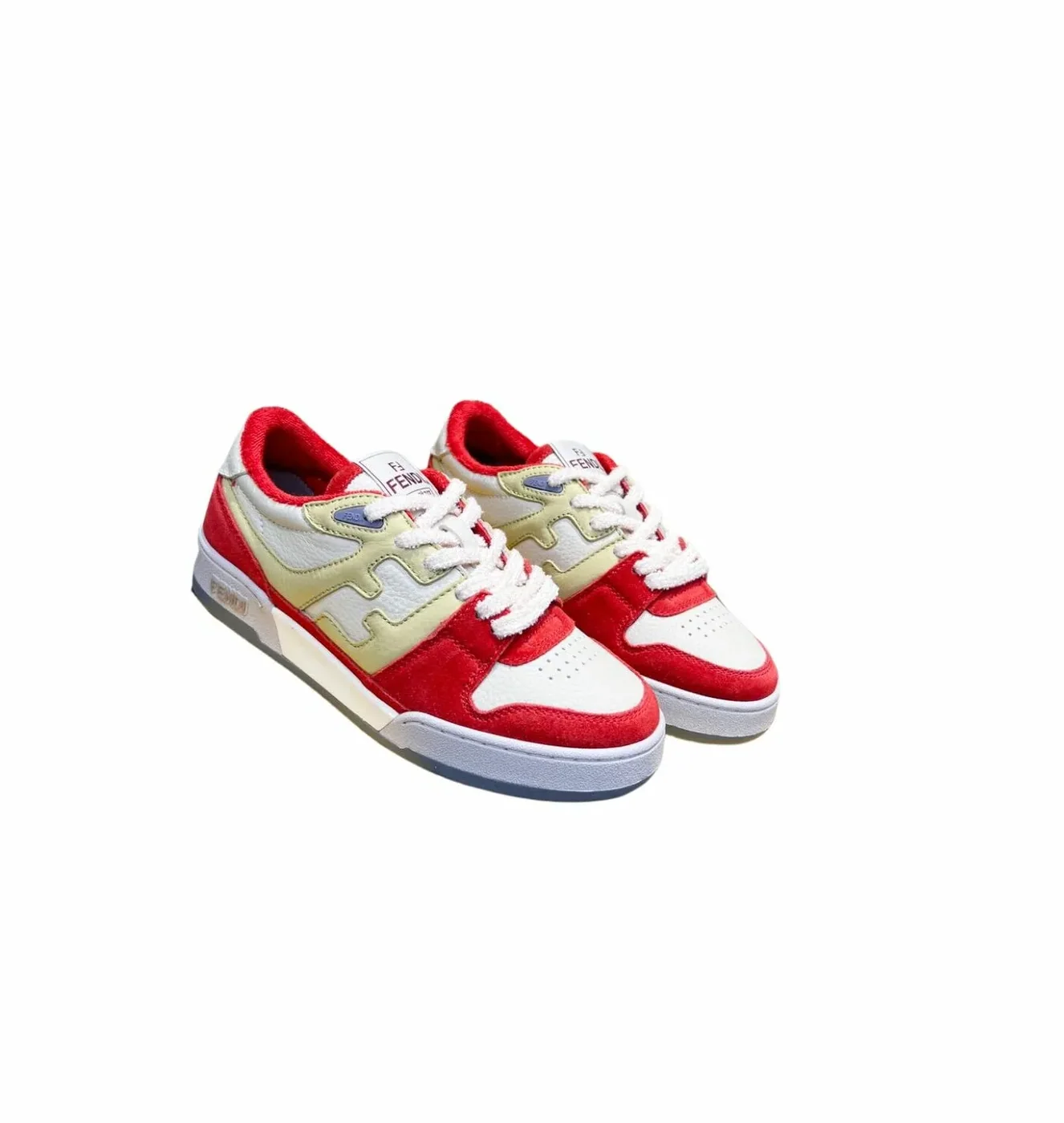 Fendi FD Match Low Tops Sneakers Red 7E1493AI1NF1H1D Fendi FD Match Low Tops Sneakers Red 7E1493AI1NF1H1D