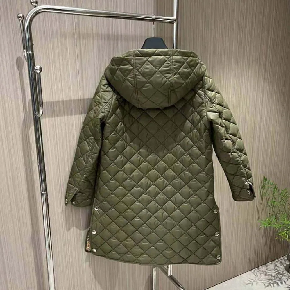 Burberry Quilted Nylon Hooded Coat for Women Burberry Quilted Nylon Hooded Coat for Women