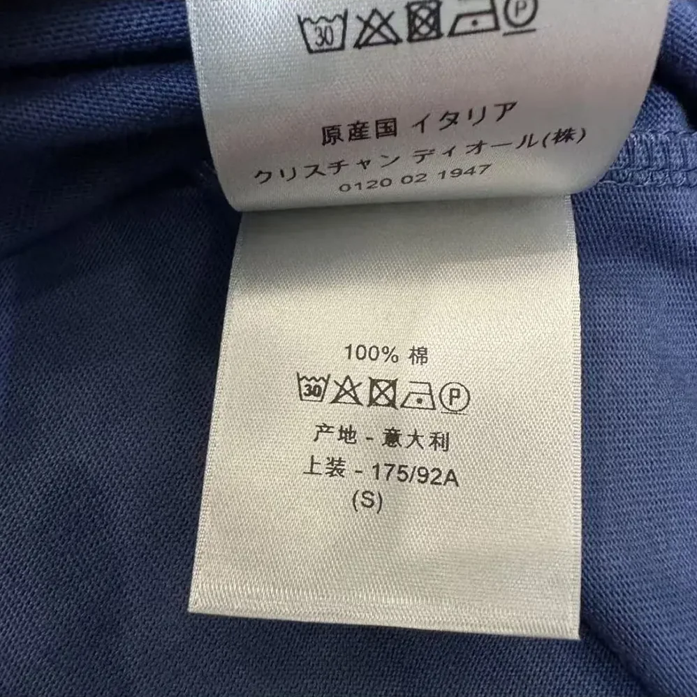 Dior CD Icon T-Shirt Relaxed Fit Navy Cotton Jersey for Men