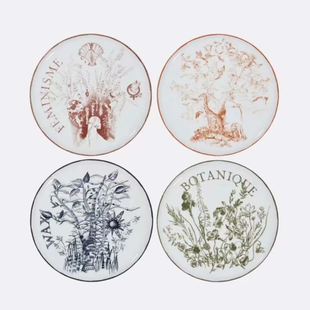 Dior Set of 4 Dinner Plates Multicolor ABCDIOR Liberté, Océan, Quatre Saisons, Nuage for Unisex Dior Set of 4 Dinner Plates Multicolor ABCDIOR Liberté, Océan, Quatre Saisons, Nuage for Unisex