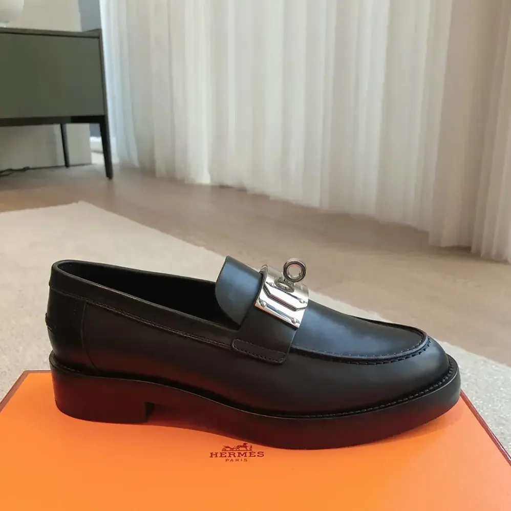Hermes Hot Loafer-Black H232075Z for Women Hermes Hot Loafer-Black H232075Z for Women