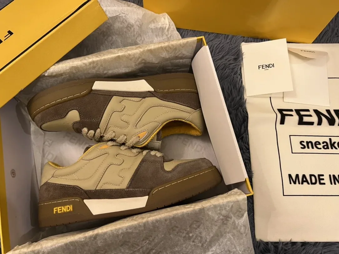 Fendi Match Low Tops In Beige 8E8252AHH2F1FHU Fendi Match Low Tops In Beige 8E8252AHH2F1FHU