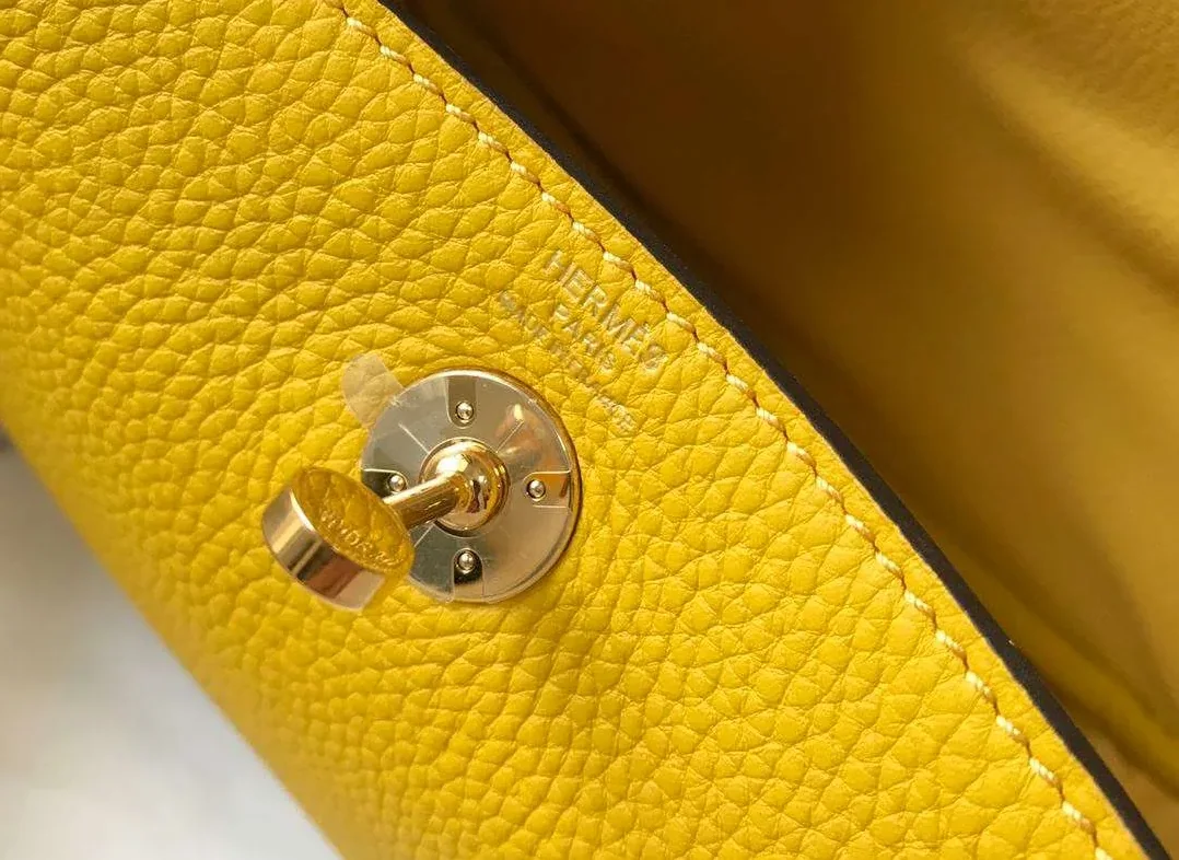 Hermes Lindy Mini Yellow /
