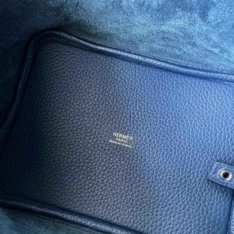 Hermes Picotin Lock 18 Bag Navy Blue Hermes Picotin Lock 18 Bag Navy Blue