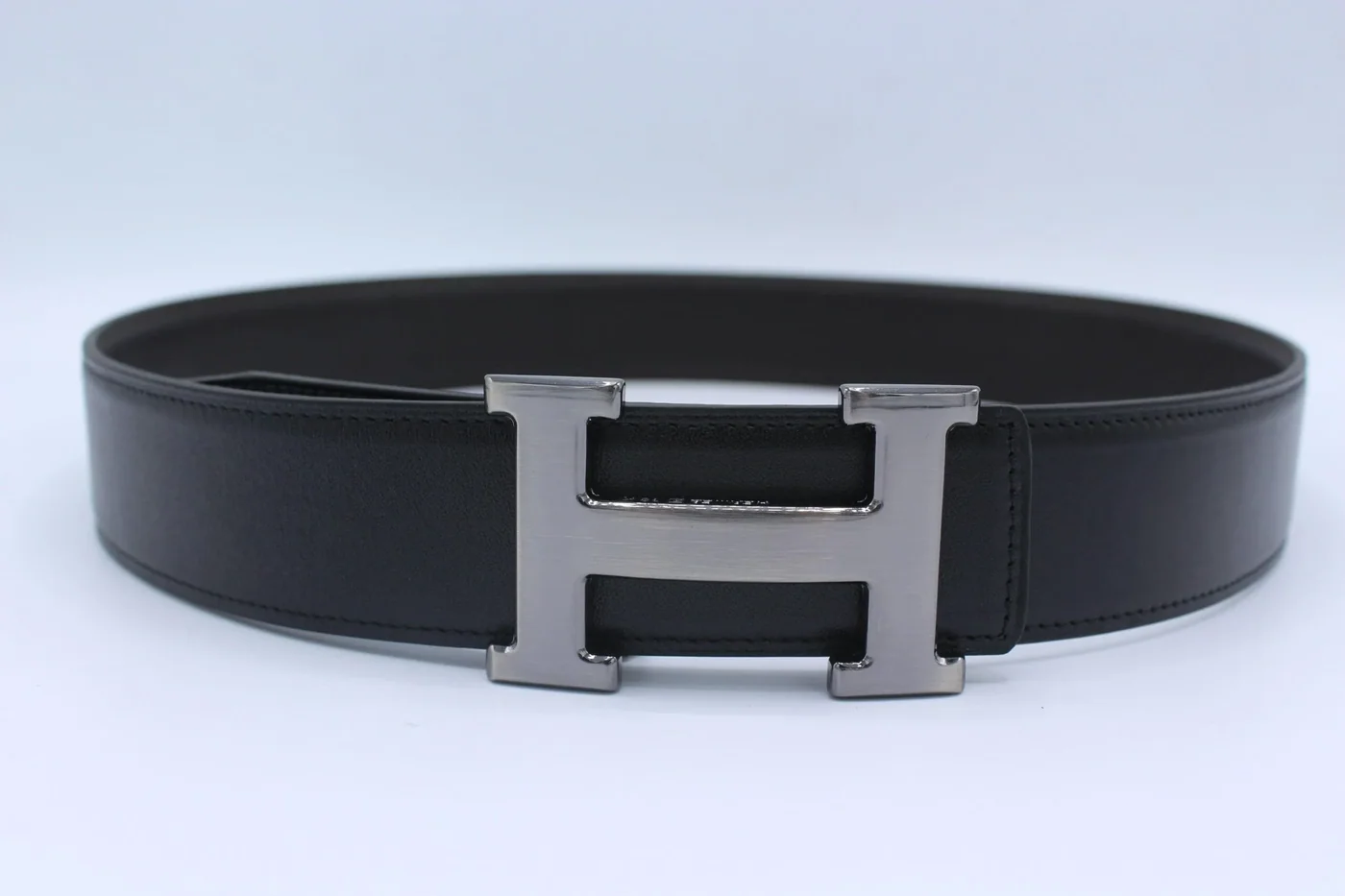 H Buckle Belt Reversible Dark Brown&Black