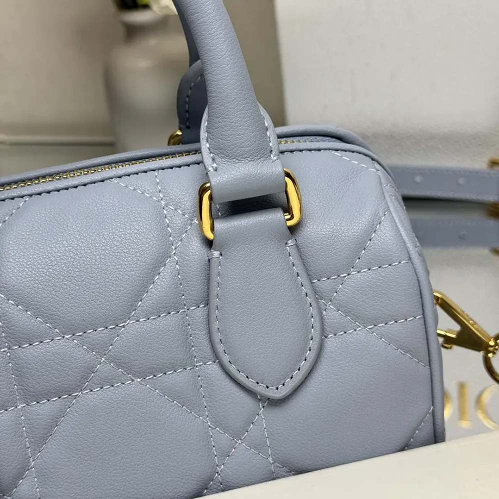 Dior Dior Groove 20 Bag Pale Blue Macrocannage Calfskin for Women