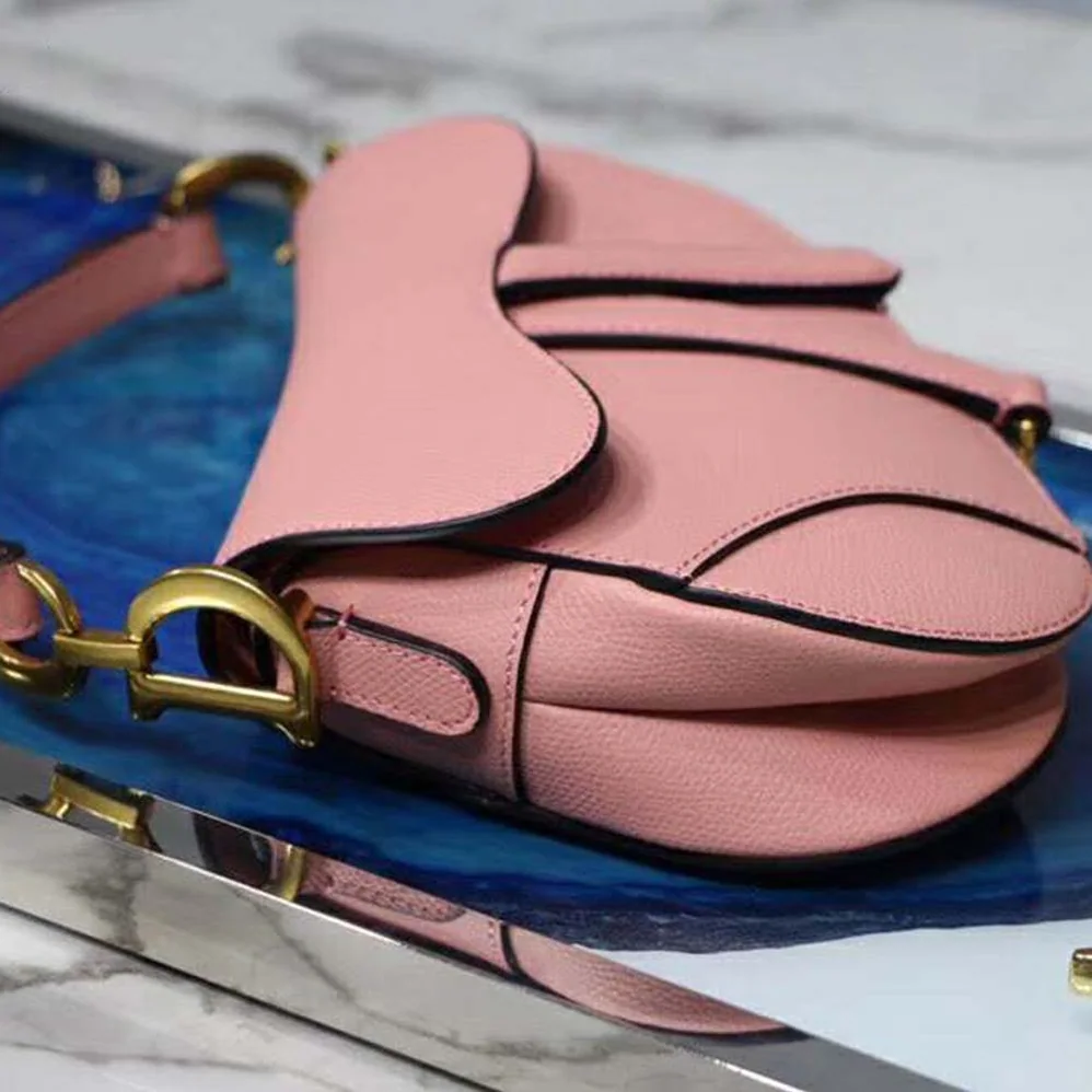 Dior Mini Saddle Bag in Calfskin for Women in Pink
