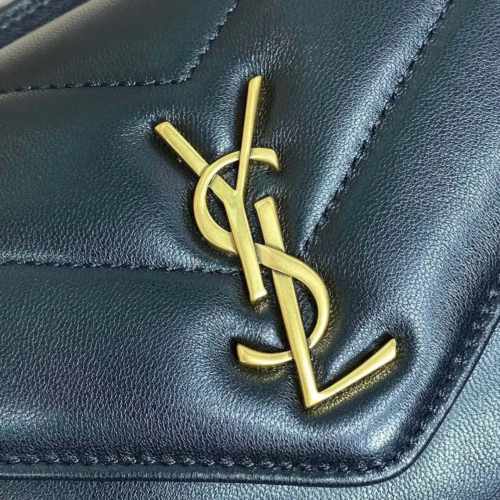 Saint Laurent YSL Loulou Mini in Lambskin for Women in Black Saint Laurent YSL Loulou Mini in Lambskin for Women in Black