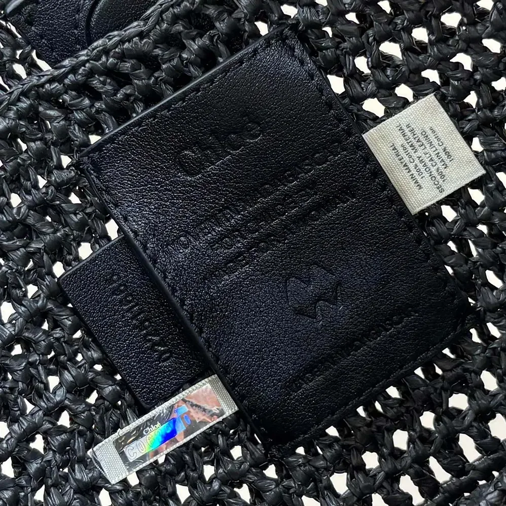 Chloe Summer Banana Hobo Bag In Raffia for Women in Black