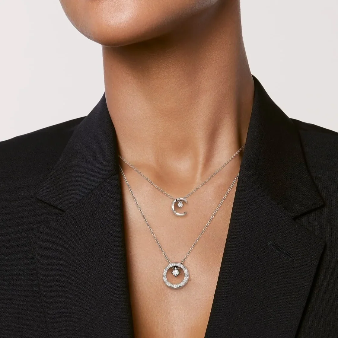 Chanel Coco Necklace Silver Hardware