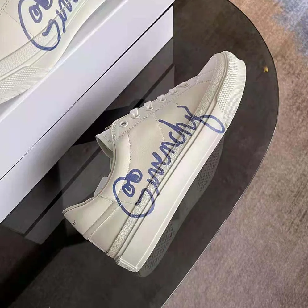Givenchy Sneakers City Sport in GIVENCHY Print Leather for Men in White