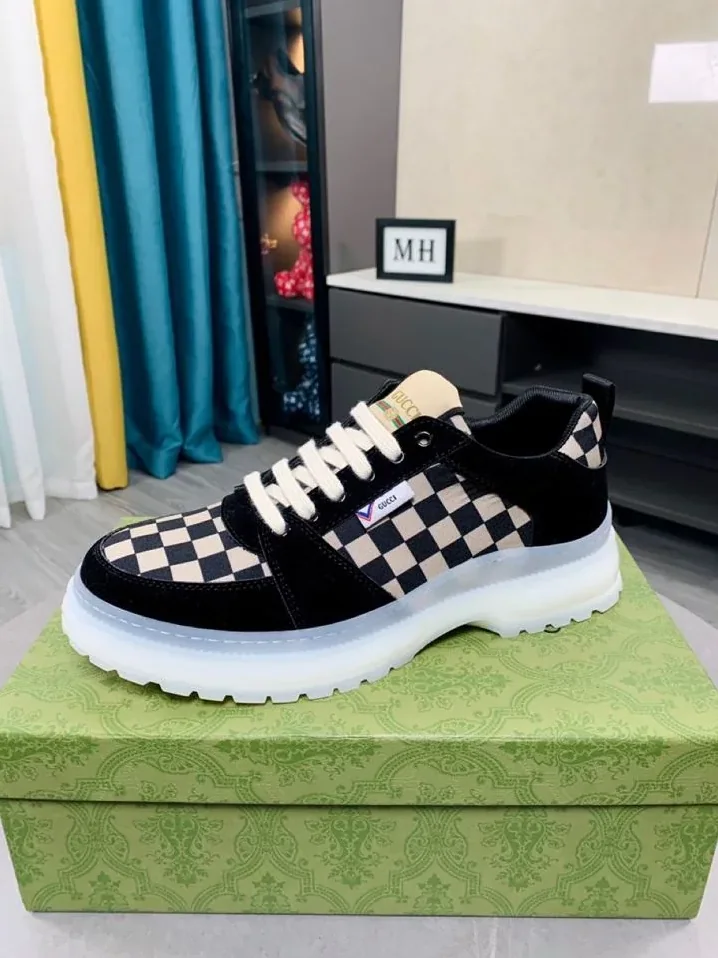 Gucci Sneaker Caro Black And Beige for Men