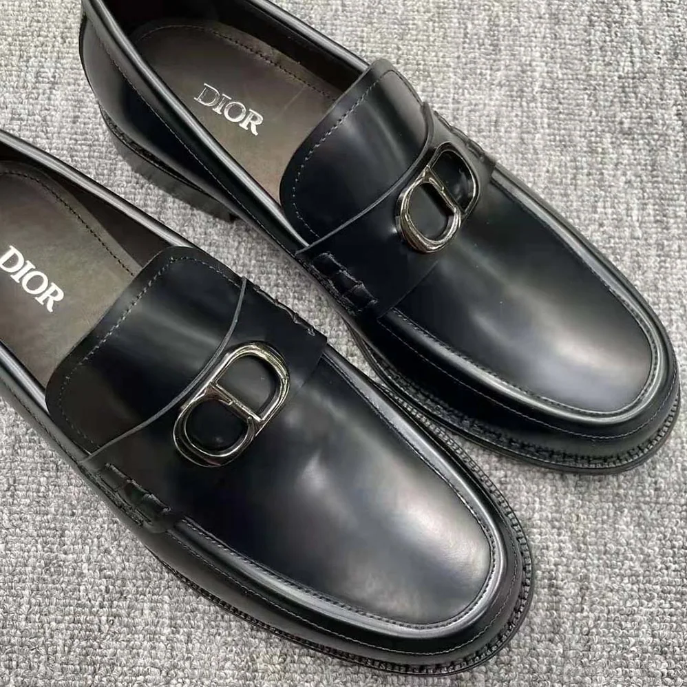 Dior Granville Loafer Black Polished Calfskin for Men
