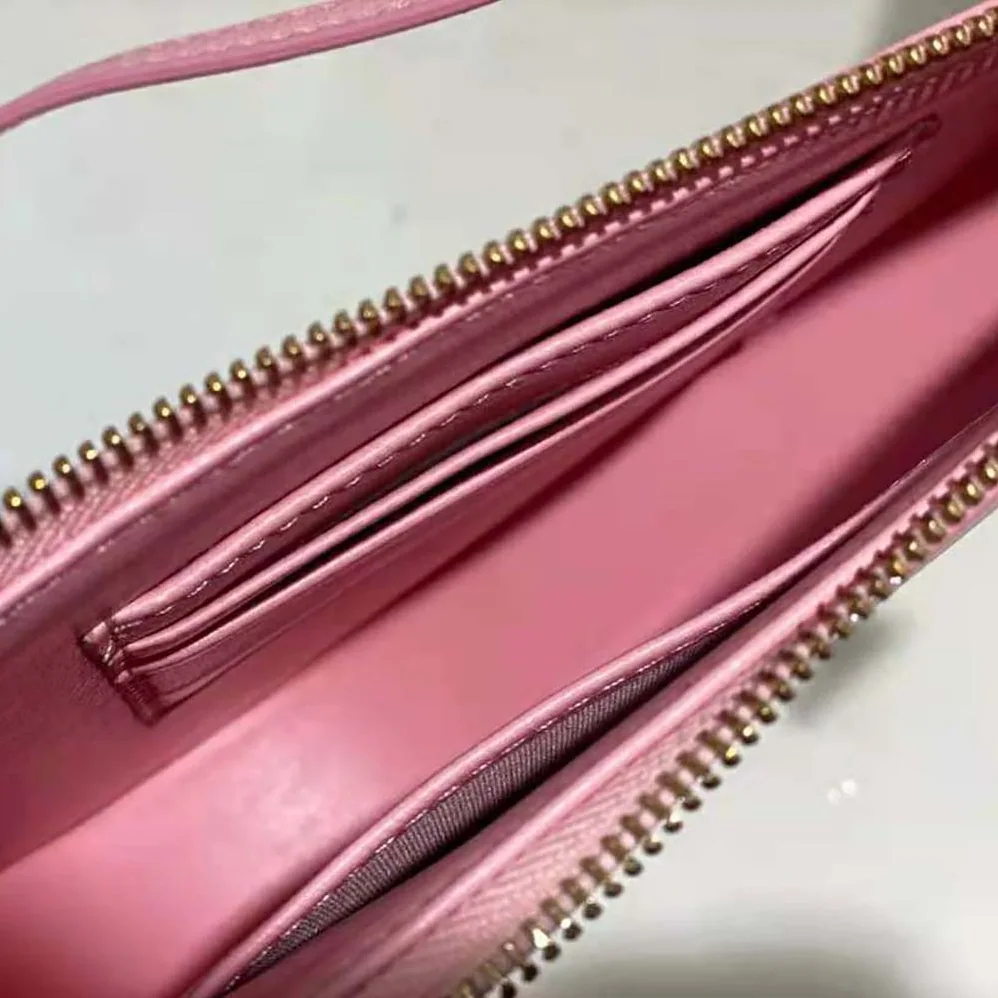 Dior Saddle Shoulder Pouch Melocoton Pink Goatskin for Women