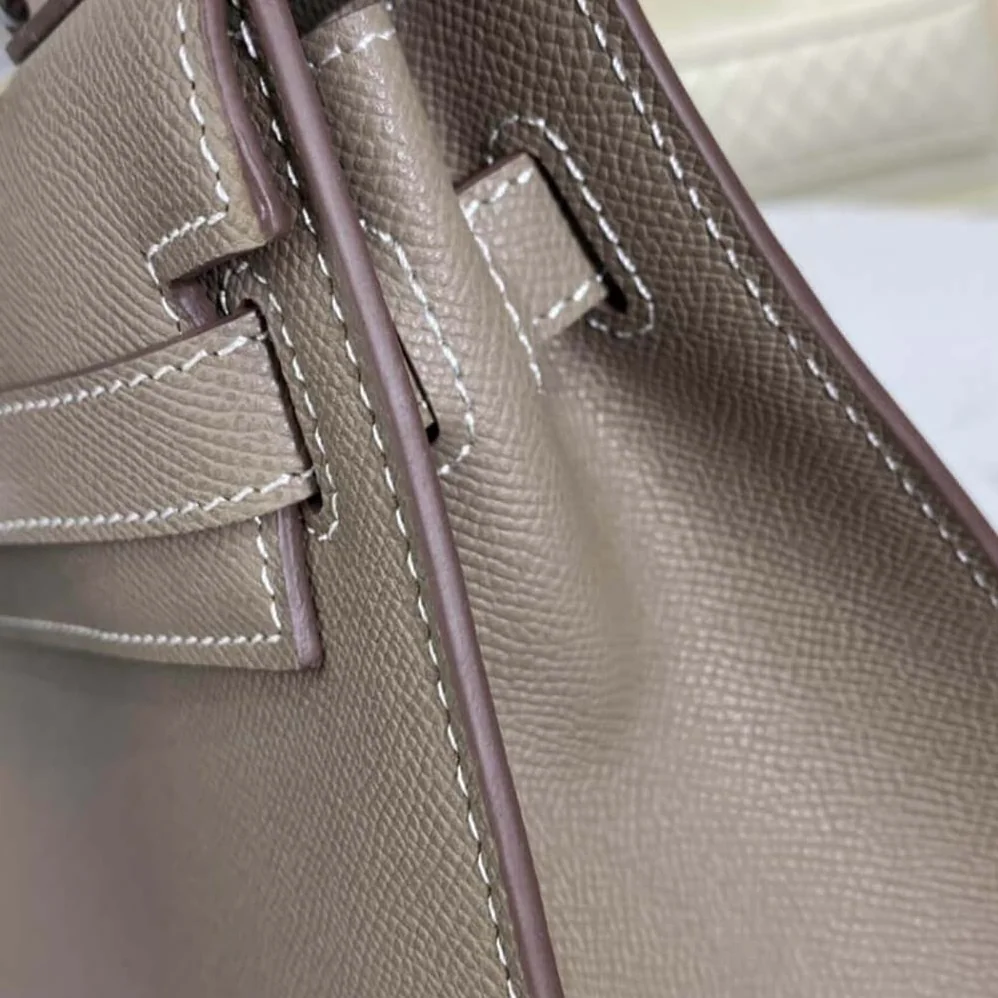 Hermes Kelly Bag 28 Epsom Leather for Women in Gray