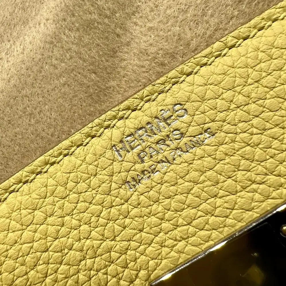 Hermes Birkin 30 Bag in Epsom Leather with Silver Hardware in Yellow/Silver Hermes Birkin 30 Bag in Epsom Leather with Silver Hardware in Yellow/Silver