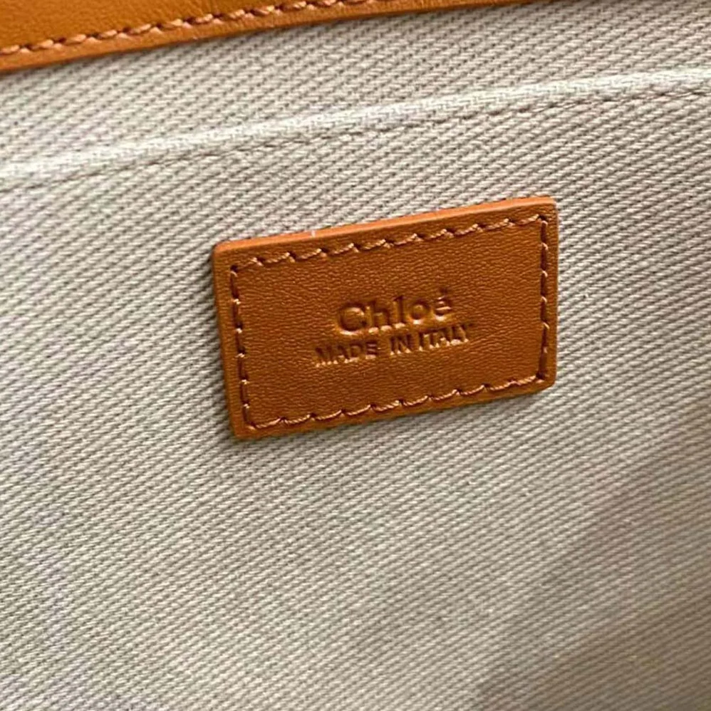 Chloe Mini Woody Tote Bag for Women in Brown Chloe Mini Woody Tote Bag for Women in Brown