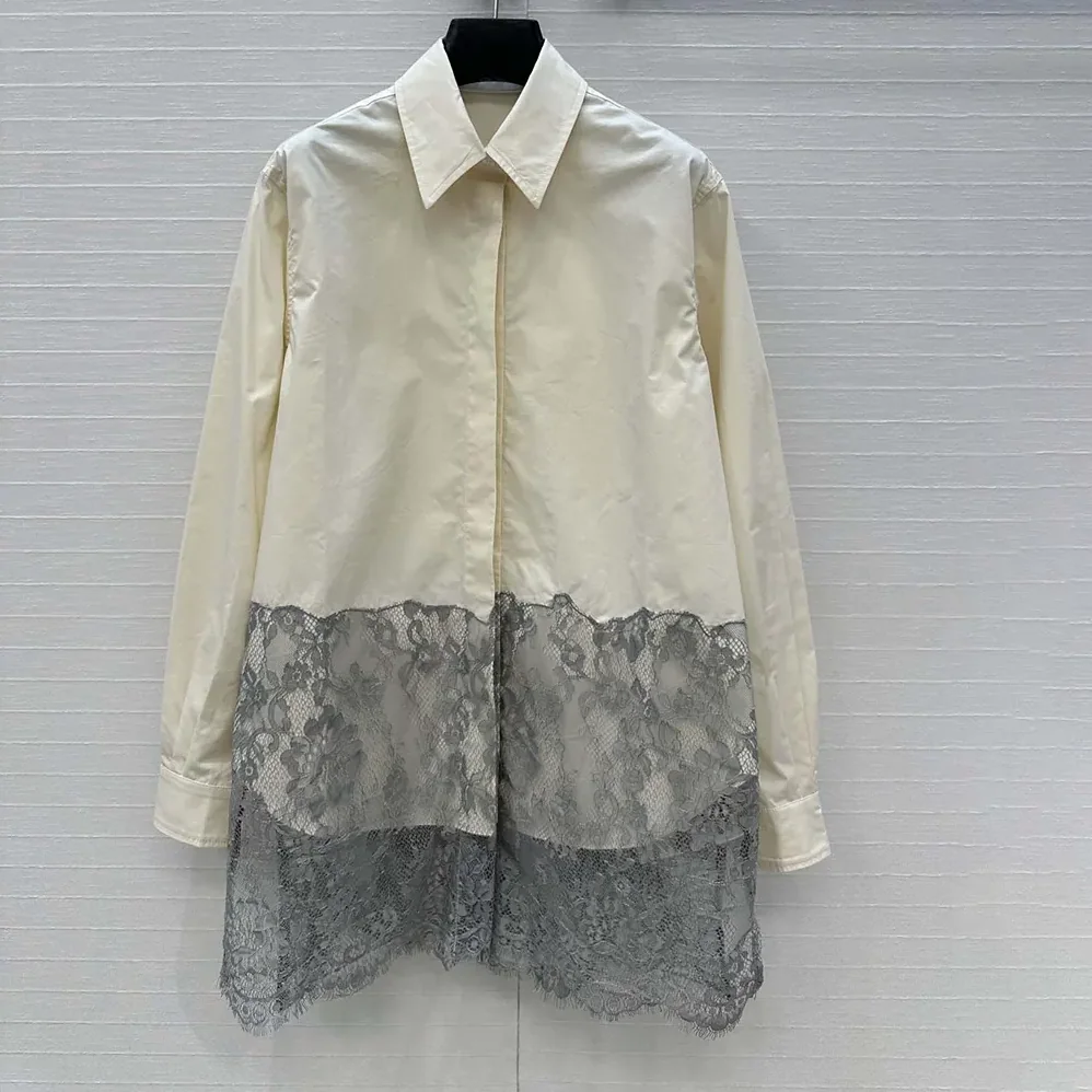 Fendi White Cotton Poplin Shirt for Women
