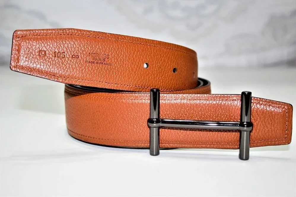New Reversible Buckle Belt Brown&Black