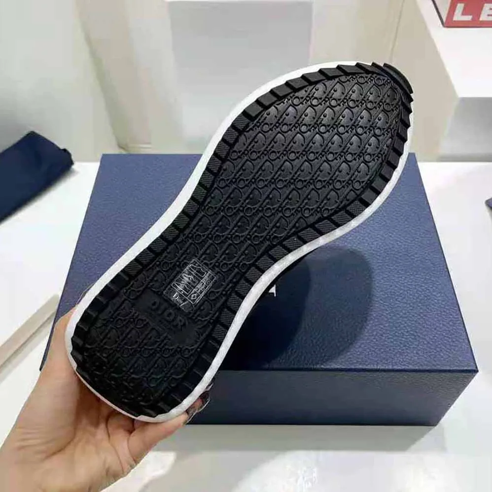 Dior B29 Sneaker Gray Technical Mesh Black Suede and Smooth Calfskin for Men Dior B29 Sneaker Gray Technical Mesh Black Suede and Smooth Calfskin for Men
