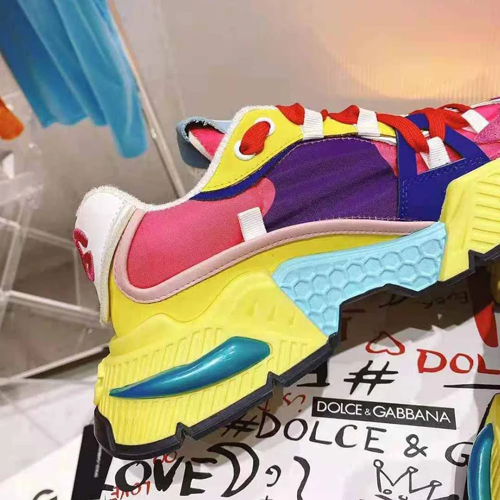Dolce Gabbana D&G Mixed for Women in Material Airmaster Sneakers Dolce Gabbana D&G Mixed for Women in Material Airmaster Sneakers
