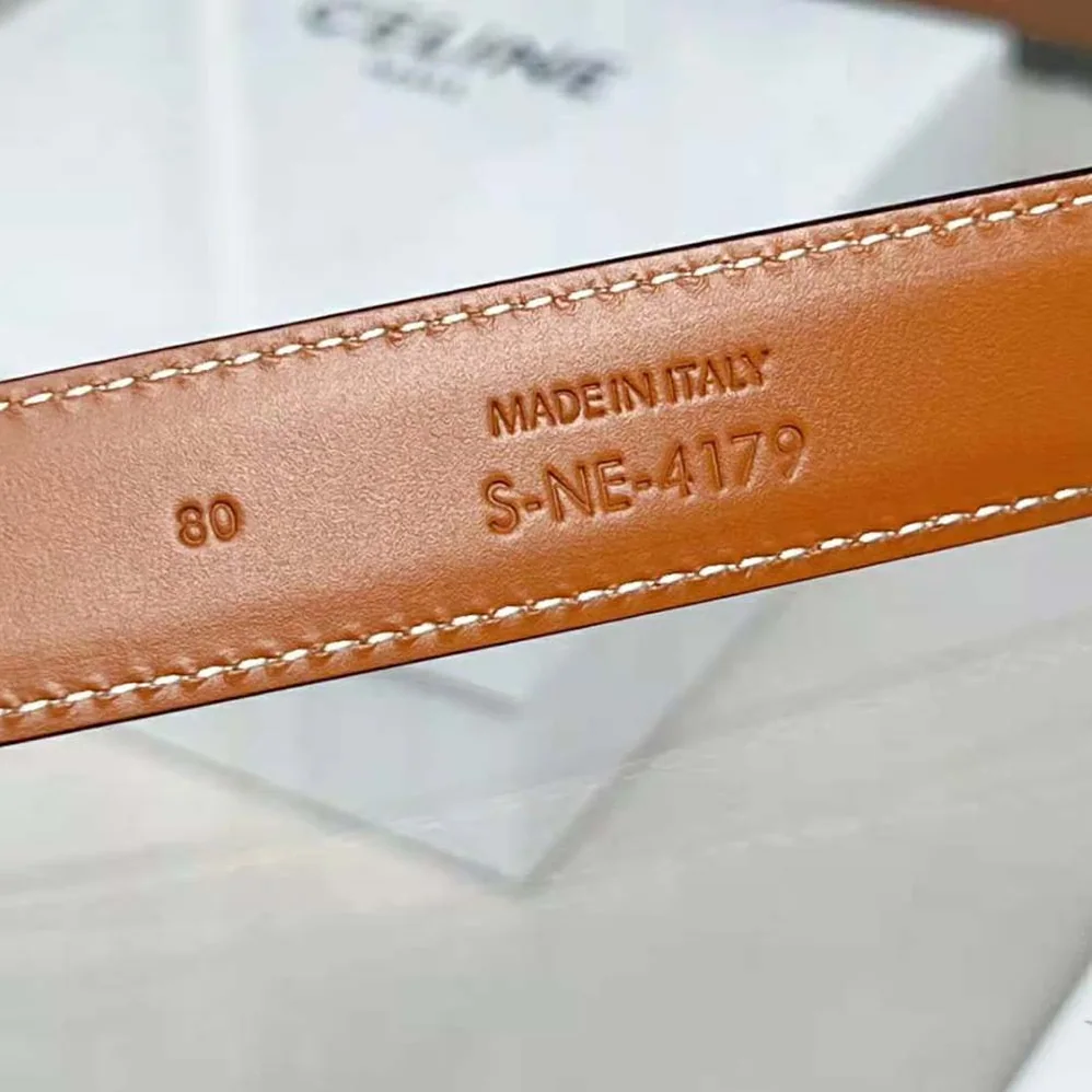 Celine Medium Cuir Triomphe Belt in Natural Calfskin for Women Celine Medium Cuir Triomphe Belt in Natural Calfskin for Women