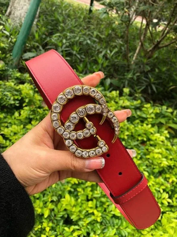 Gucci Belt Beaded Double G Red GG, for Women Gucci Belt Beaded Double G Red GG, for Women