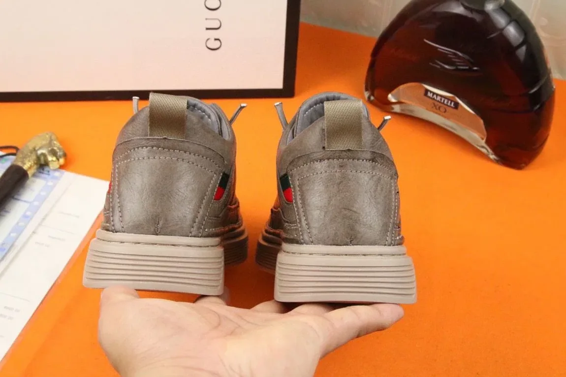 Gucci Sneakers With Logo GG Gold Web Brown for Men
