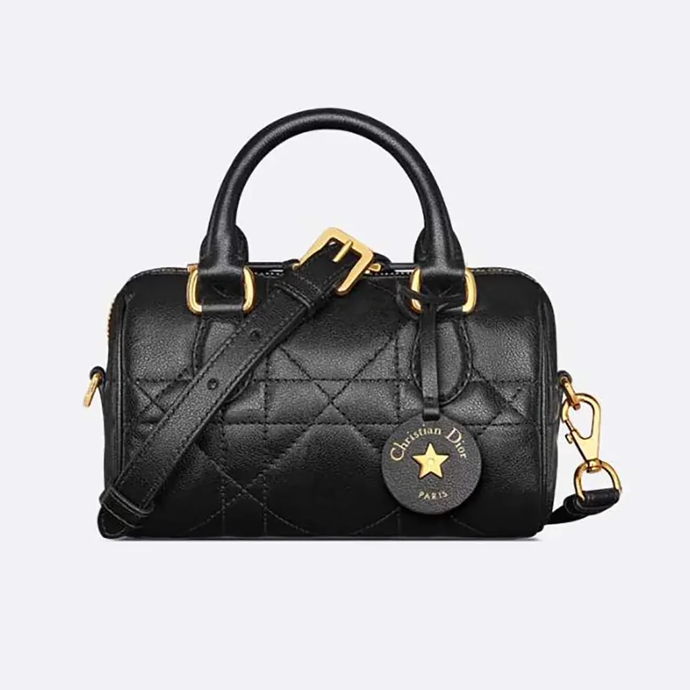 Dior Nano Dior Groove 17 Bag Black Macrocannage Calfskin for Women Dior Nano Dior Groove 17 Bag Black Macrocannage Calfskin for Women