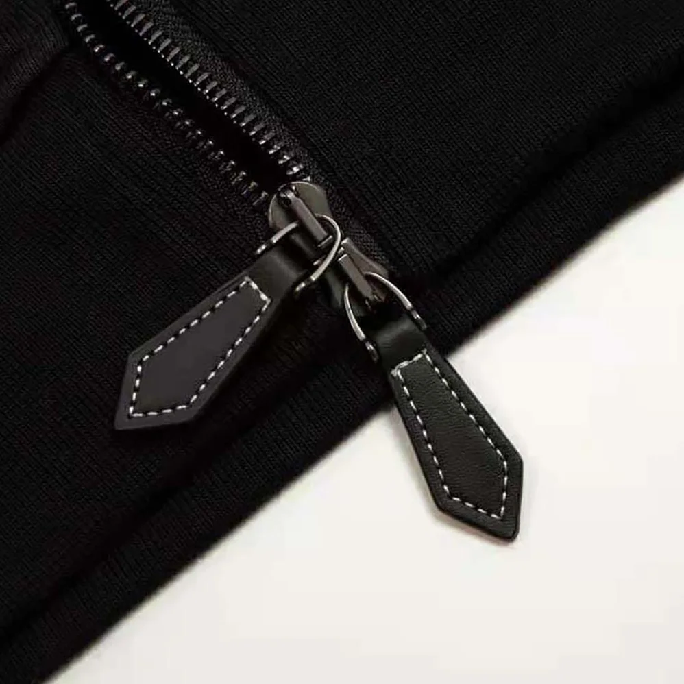 Burberry Check Hood Cotton Hooded Top for Women in Black
