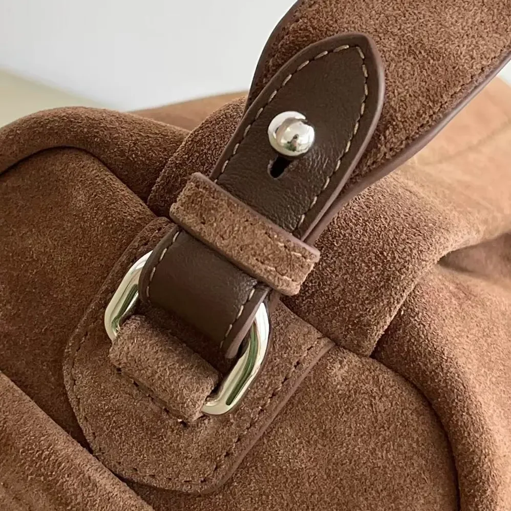Prada Suede Leather Shoulder Bag for Unisex in Coffee Prada Suede Leather Shoulder Bag for Unisex in Coffee