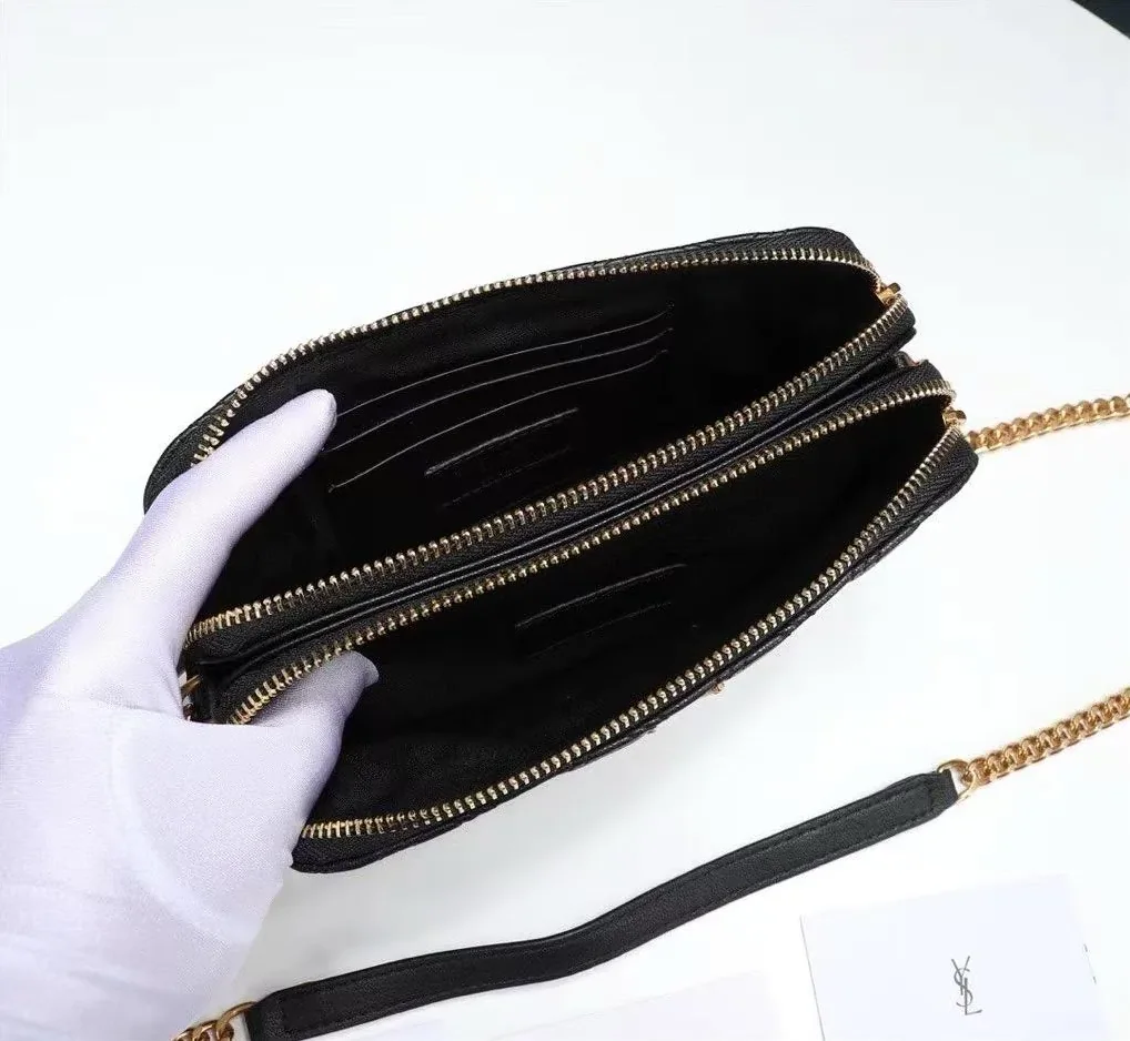 Saint Laurent Becky Crossbody Bag Black in YSL
