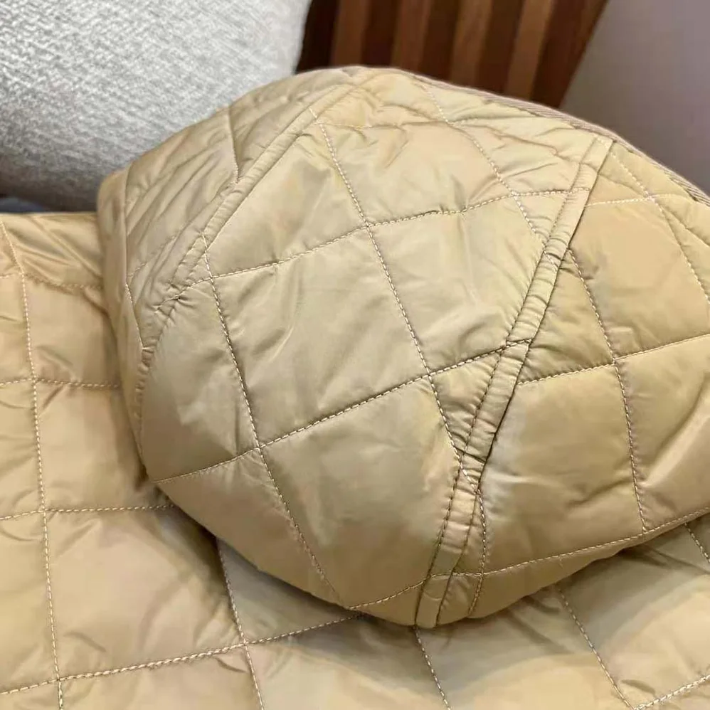 Burberry Diamond Quilted Nylon Jacket for Women in Brown Burberry Diamond Quilted Nylon Jacket for Women in Brown