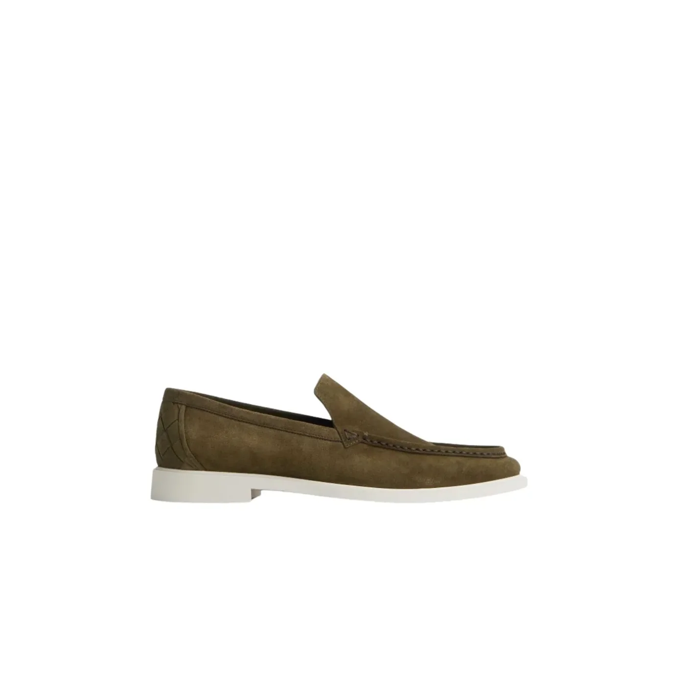 Bottega Veneta Astaire Suede Loafer Mustard
