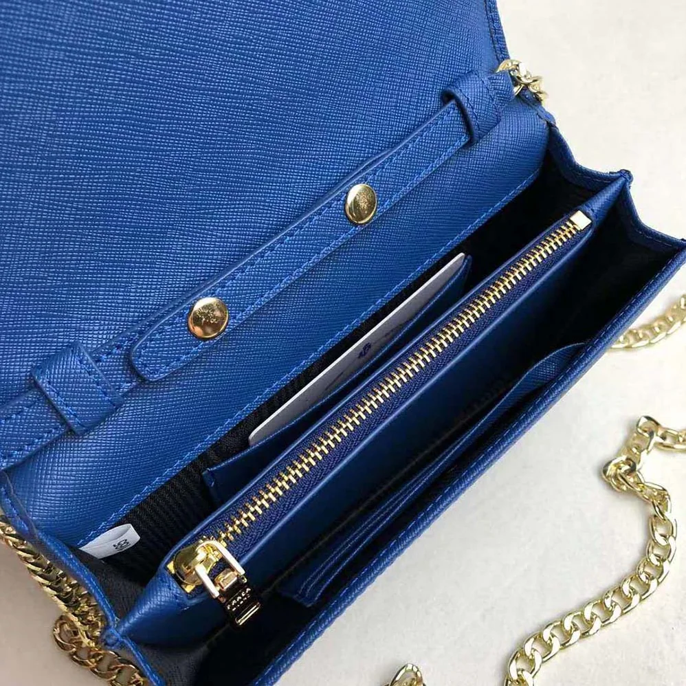Prada Saffiano Leather Shoulder Bag for Women in Navy Prada Saffiano Leather Shoulder Bag for Women in Navy