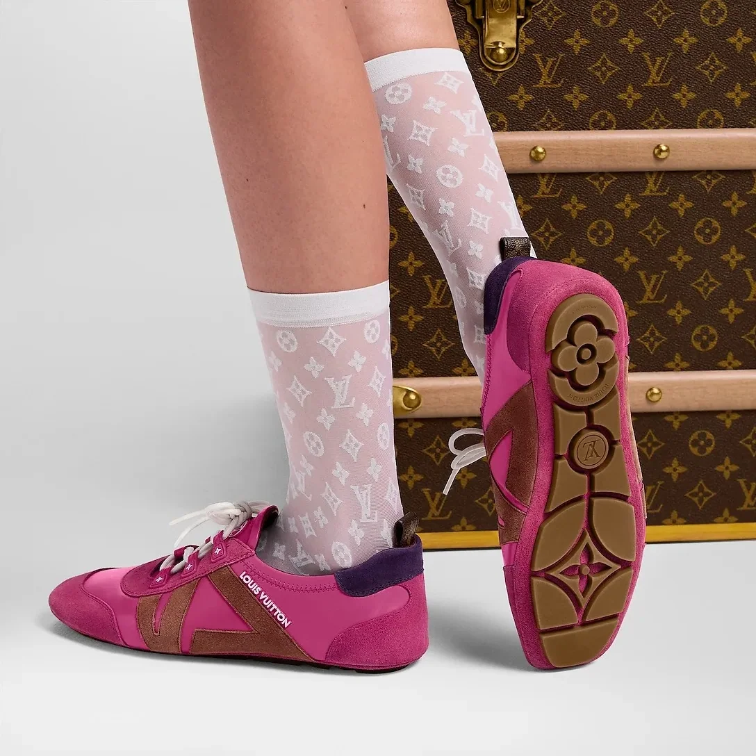 Louis Vuitton LV Sneakerina Fuchsia Pink 1AHNEE Louis Vuitton LV Sneakerina Fuchsia Pink 1AHNEE
