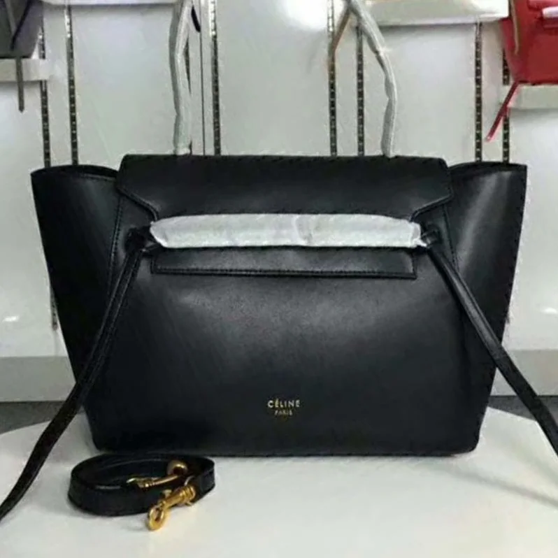 Celine Small Belt Bag in Smooth Calfskin Leather in Black
