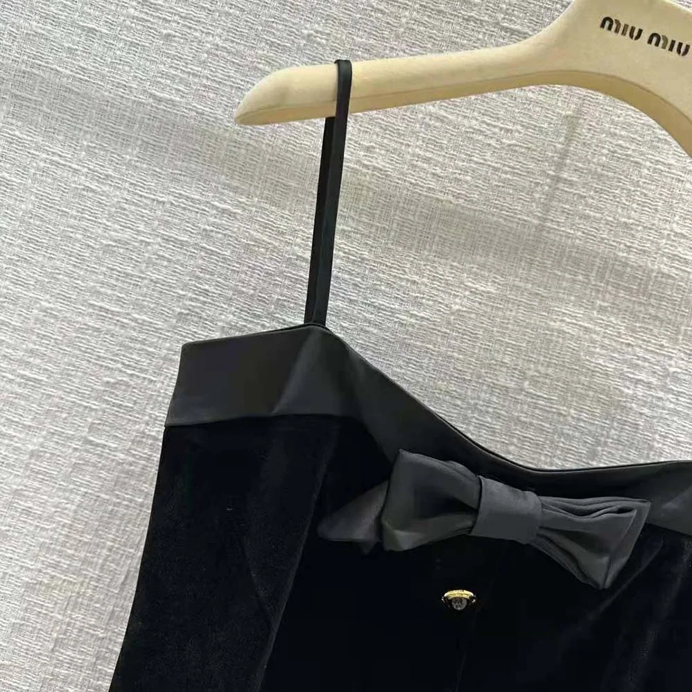 Miu Miu Velvet Short Dress for Women