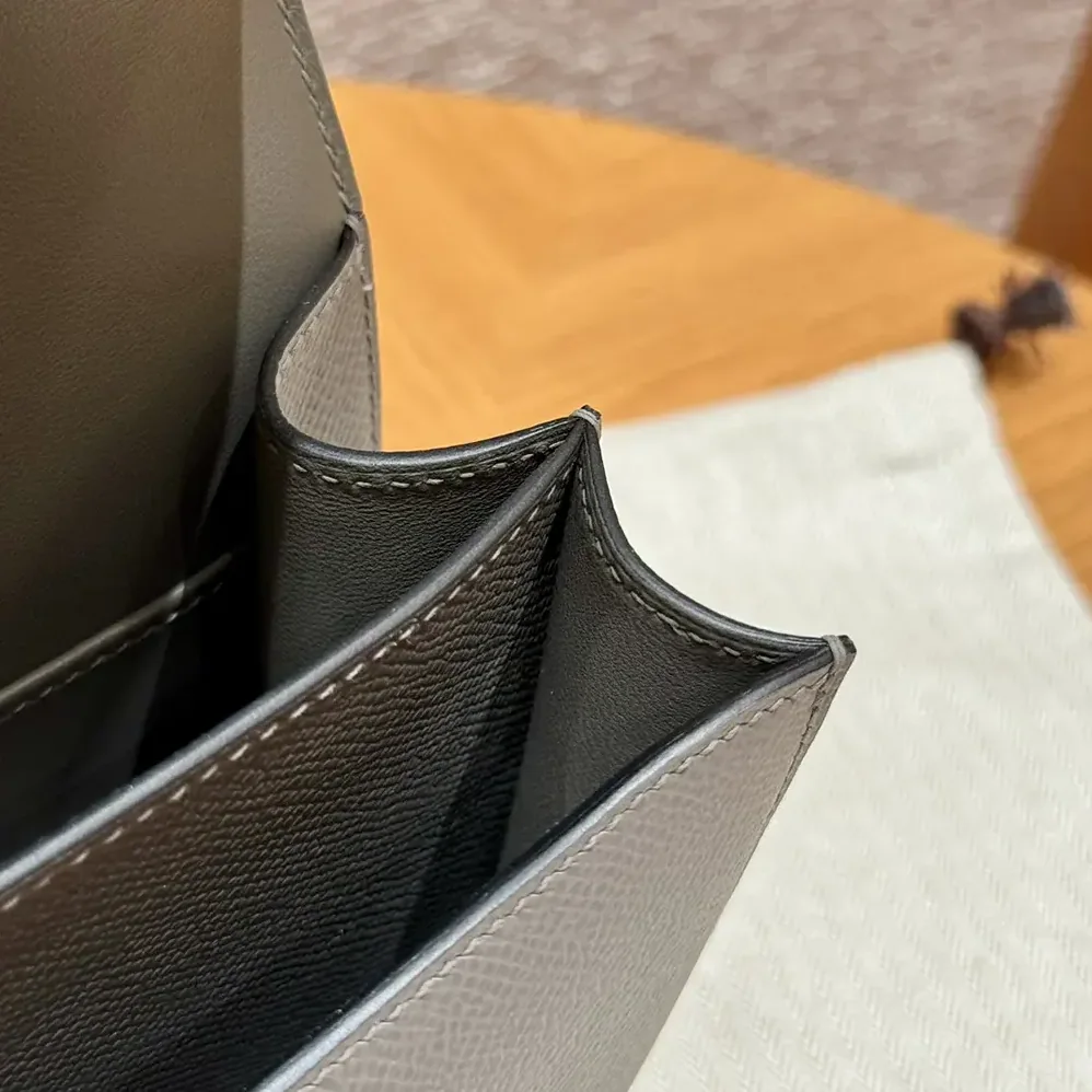 Hermes Constance 18 Bag Epsom Leather for Women in Silver/Gold Hermes Constance 18 Bag Epsom Leather for Women in Silver/Gold